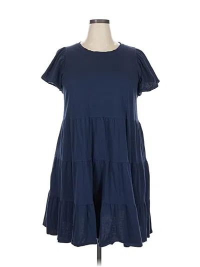 Pre-owned Jcrew Casual Dress In Blue