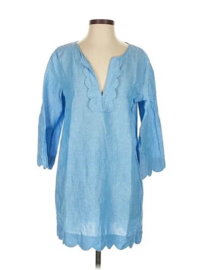 Pre-owned Jcrew Casual Dress In Blue