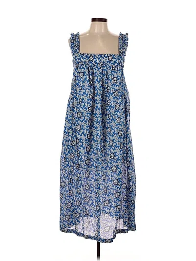 Pre-owned Jcrew Casual Dress In Blue