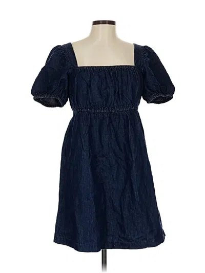 Pre-owned Jcrew Casual Dress In Blue