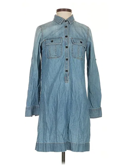 Pre-owned Jcrew Casual Dress In Blue