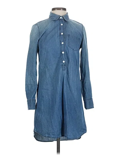 Pre-owned Jcrew Casual Dress In Blue