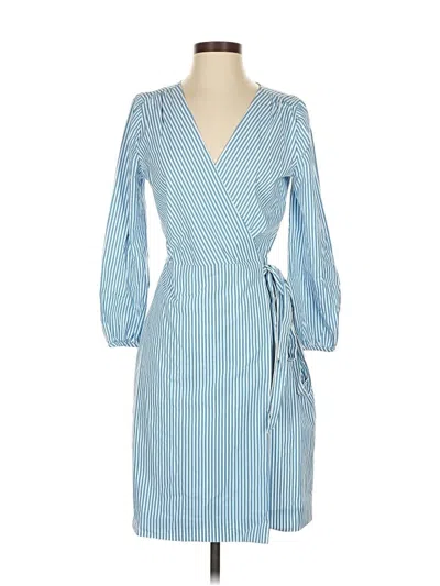 Pre-owned Jcrew Casual Dress In Blue
