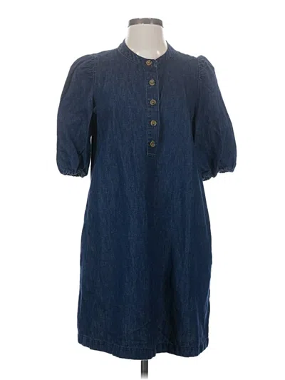 Pre-owned Jcrew Casual Dress In Blue