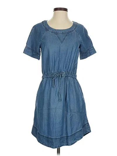 Pre-owned Jcrew Casual Dress In Blue