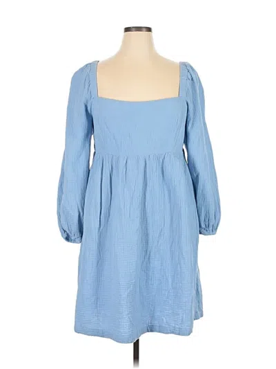 Pre-owned Jcrew Casual Dress In Blue