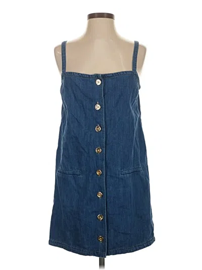 Pre-owned Jcrew Casual Dress In Blue