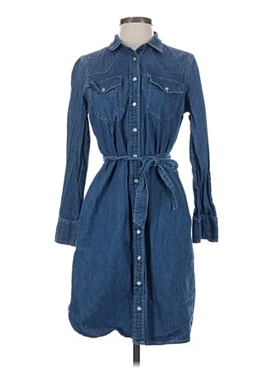 Pre-owned Jcrew Casual Dress In Blue