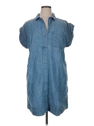 Pre-owned Jcrew Casual Dress In Blue