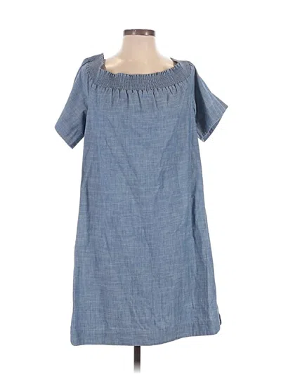 Pre-owned Jcrew Casual Dress In Blue