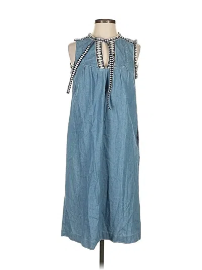 Pre-owned Jcrew Casual Dress In Blue