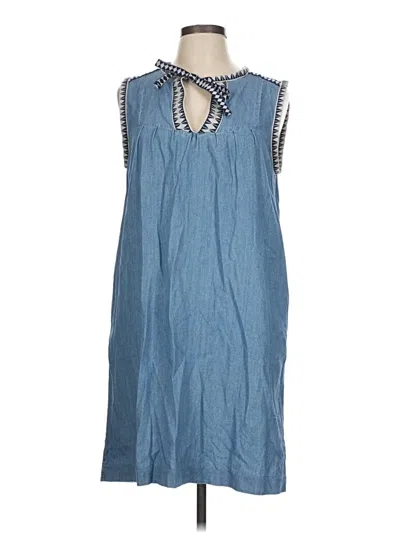 Pre-owned Jcrew Casual Dress In Blue