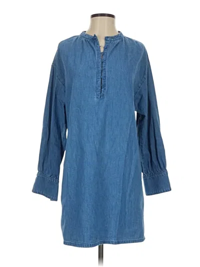 Pre-owned Jcrew Casual Dress In Blue