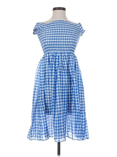 Pre-owned Jcrew Casual Dress In Blue