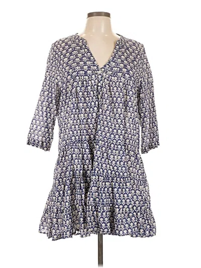 Pre-owned Jcrew Casual Dress In Blue