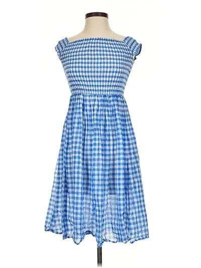 Pre-owned Jcrew Casual Dress In Blue