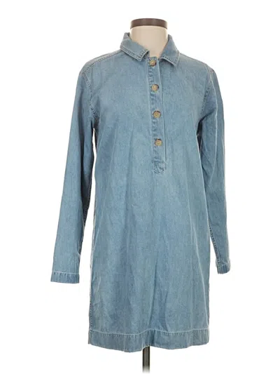 Pre-owned Jcrew Casual Dress In Blue