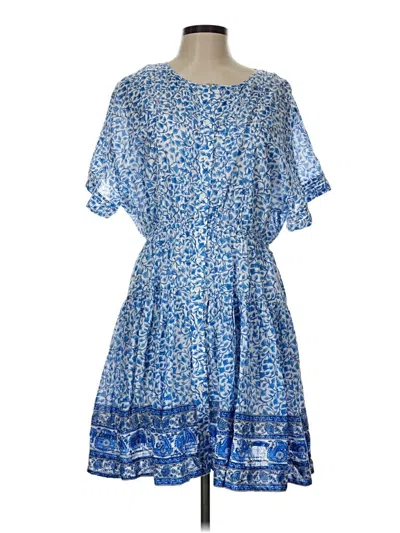 Pre-owned Jcrew Casual Dress In Blue