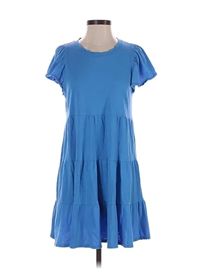 Pre-owned Jcrew Casual Dress In Blue
