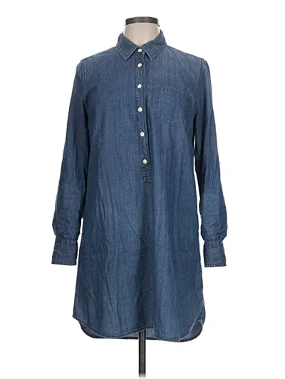 Pre-owned Jcrew Casual Dress In Blue