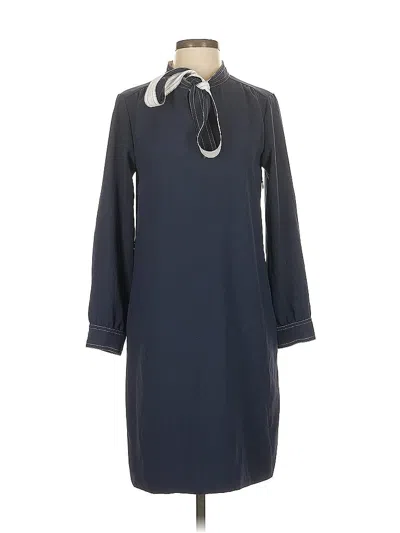 Pre-owned Jcrew Casual Dress In Blue