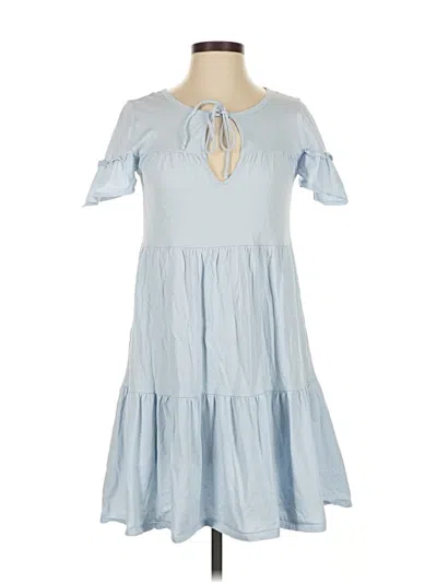Pre-owned Jcrew Casual Dress In Blue