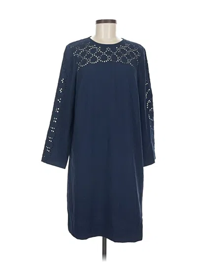 Pre-owned Jcrew Casual Dress In Blue