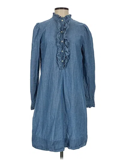 Pre-owned Jcrew Casual Dress In Blue