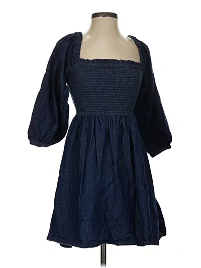 Pre-owned Jcrew Casual Dress In Blue