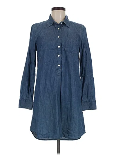 Pre-owned Jcrew Casual Dress In Blue