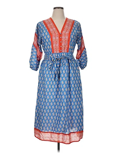 Pre-owned Jcrew Casual Dress In Blue