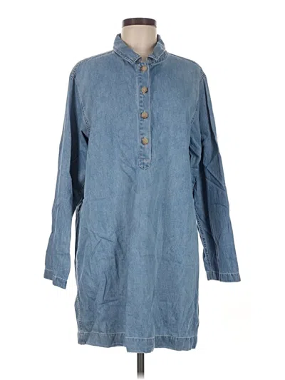Pre-owned Jcrew Casual Dress In Blue