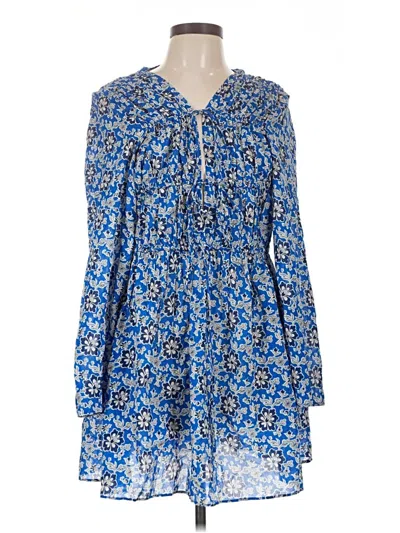 Pre-owned Jcrew Casual Dress In Blue