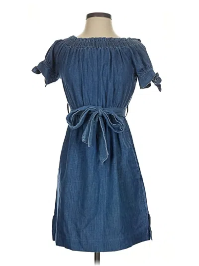 Pre-owned Jcrew Casual Dress In Blue