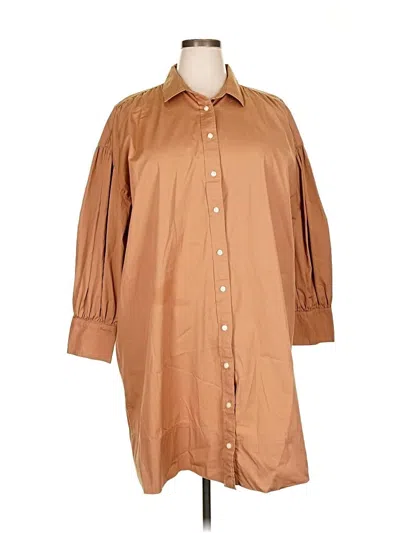 Pre-owned Jcrew Casual Dress In Brown