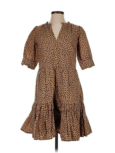 Pre-owned Jcrew Casual Dress In Brown