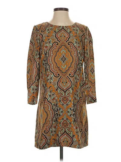 Pre-owned Jcrew Casual Dress In Brown