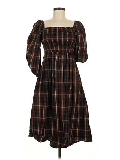 Pre-owned Jcrew Casual Dress In Brown