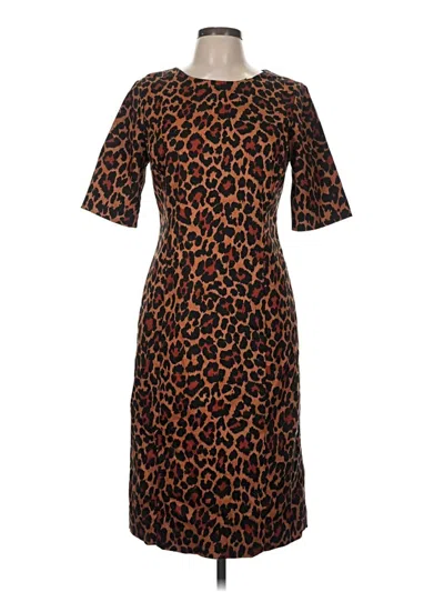 Pre-owned Jcrew Casual Dress In Brown
