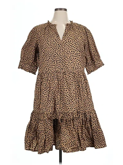 Pre-owned Jcrew Casual Dress In Brown