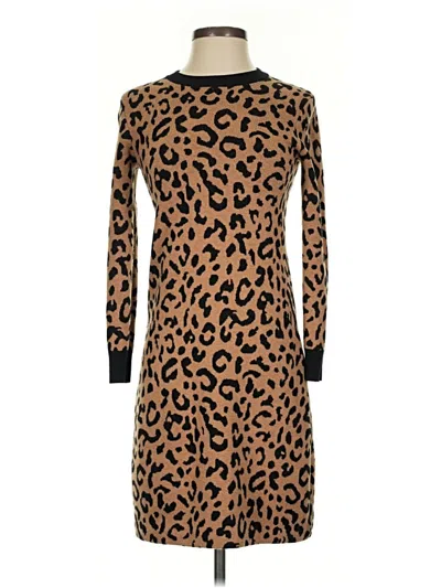 Pre-owned Jcrew Casual Dress In Brown