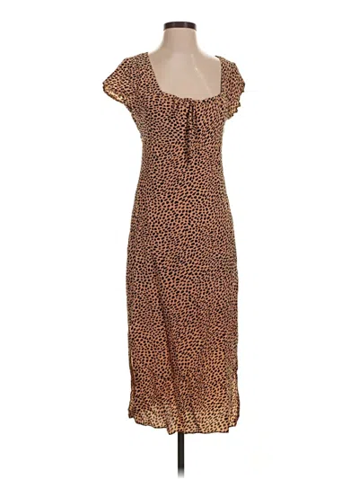 Pre-owned Jcrew Casual Dress In Brown