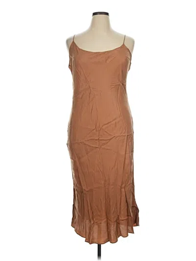 Pre-owned Jcrew Casual Dress In Brown