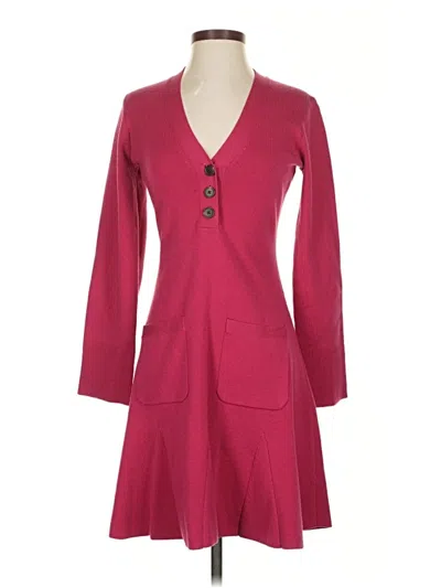 Pre-owned Jcrew Casual Dress In Burgundy
