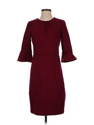 Pre-owned Jcrew Casual Dress In Burgundy