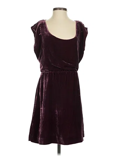 Pre-owned Jcrew Casual Dress In Burgundy