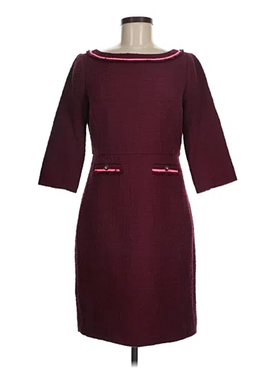 Pre-owned Jcrew Casual Dress In Burgundy
