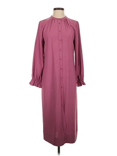 Pre-owned Jcrew Casual Dress In Burgundy