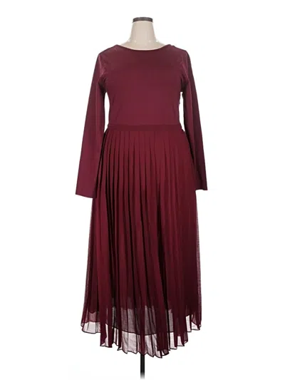 Pre-owned Jcrew Casual Dress In Burgundy