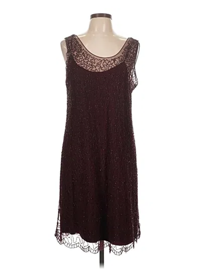 Pre-owned Jcrew Casual Dress In Burgundy